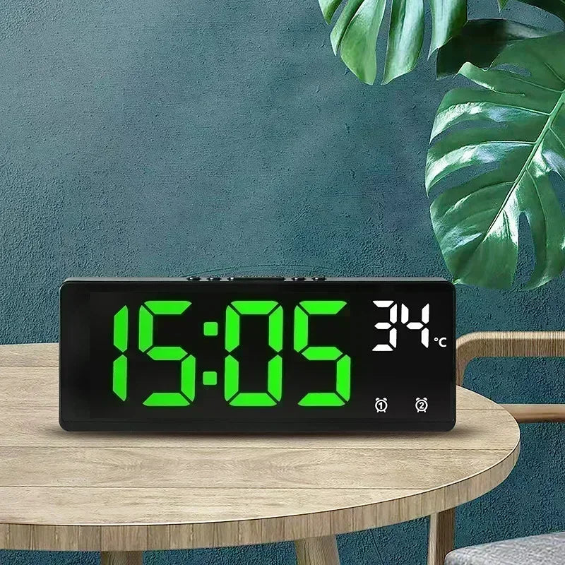 Voice Control Digital Alarm Clock – Modern, Smart & Stylish