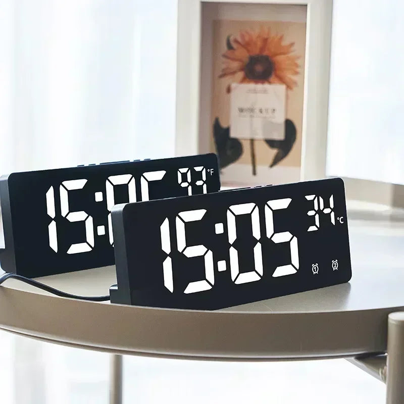 Voice Control Digital Alarm Clock – Modern, Smart & Stylish