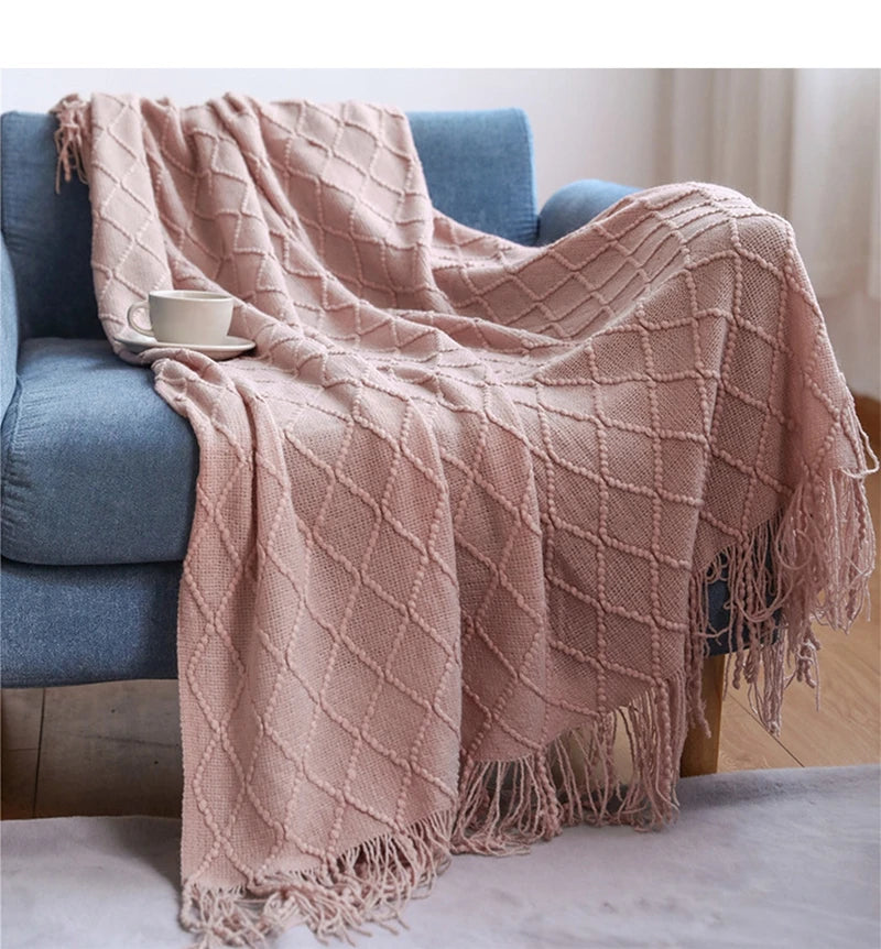 Knitted Throw Blanket