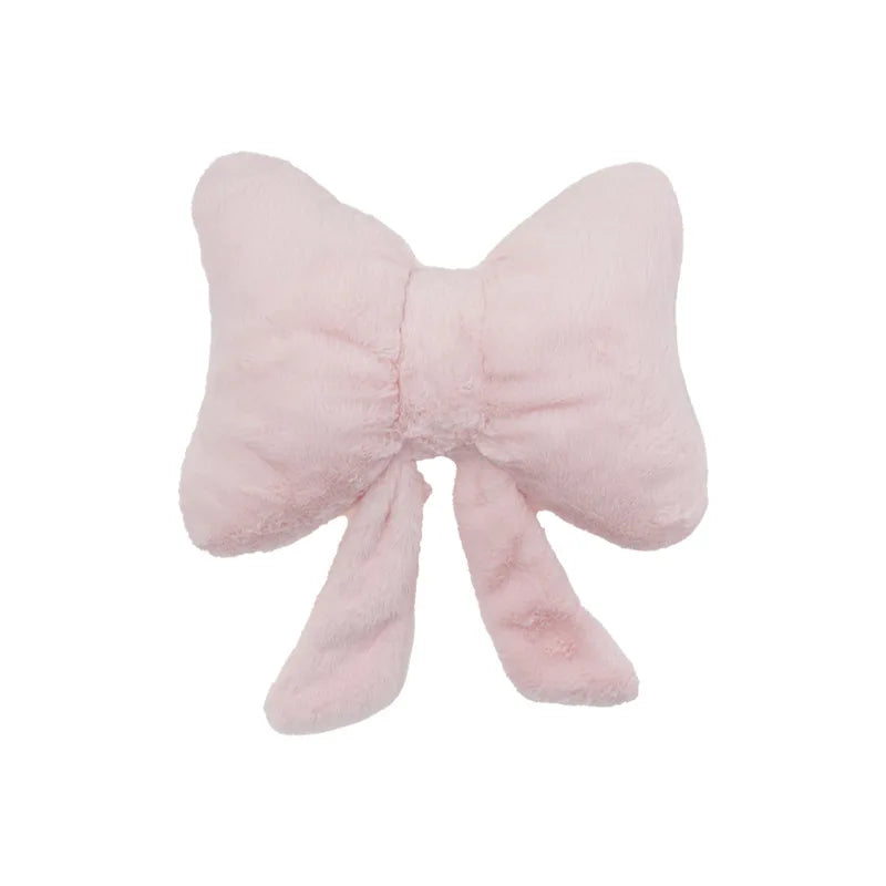 Pink bow ribbon cushion