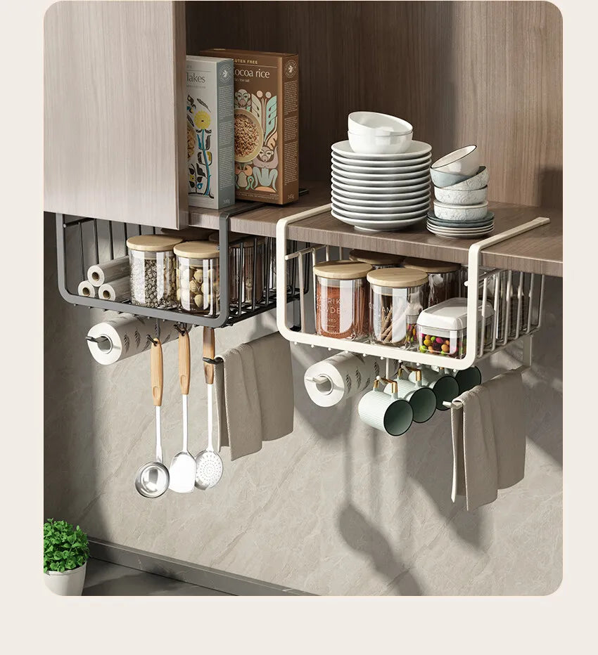 Under-Cabinet Hanging Storage Basket