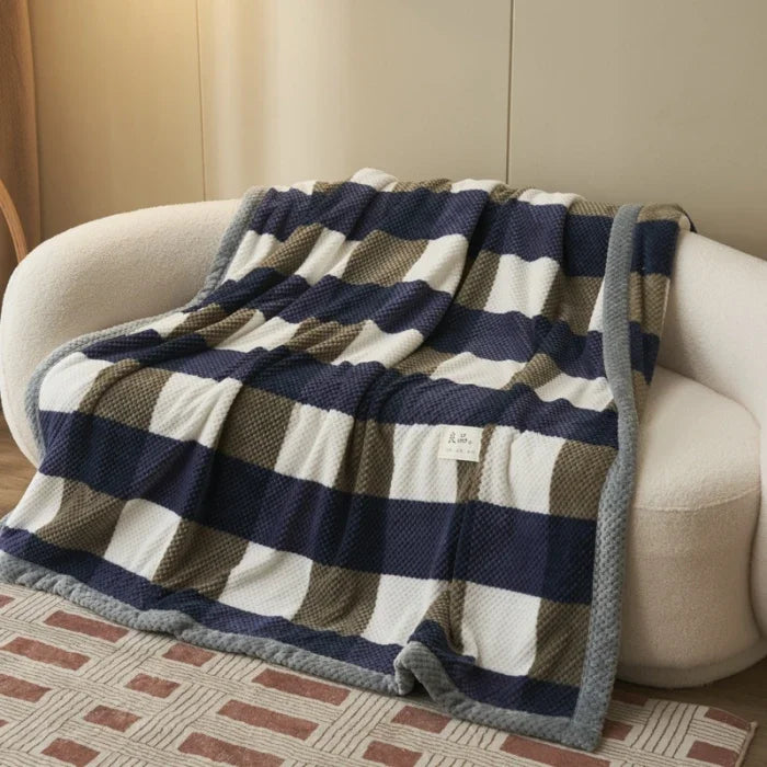 Soft Knitted Chenille Throw Blanket