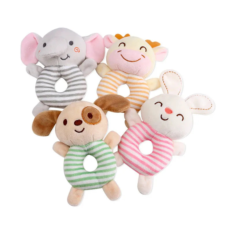 Cartoon Animal Baby Rattle Toy