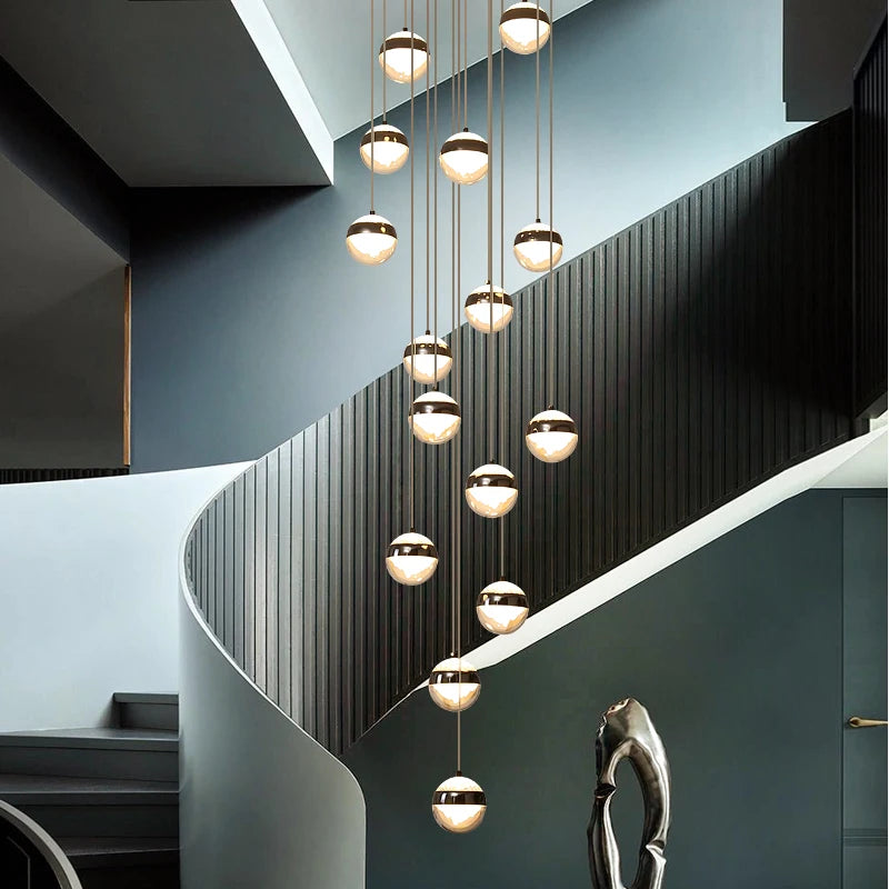 Modern Stair Pendant Chandelier – LED Ceiling Light