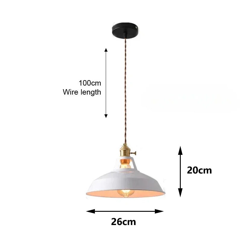 Retro Industrial Pendant Lights – Colourful Hanging Lamps