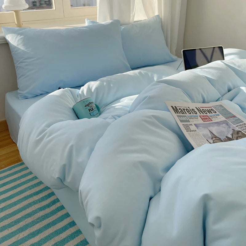 4-Piece 100% Cotton Bedding Set – Soft, Breathable & Premium Quality