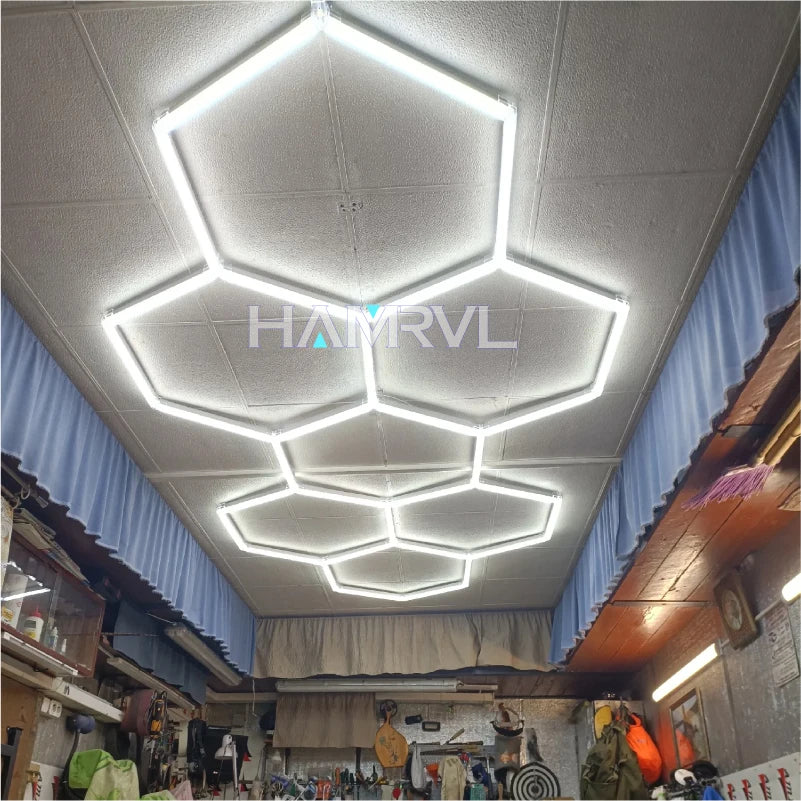 Honeycomb Showroom Hexagon LED lighting