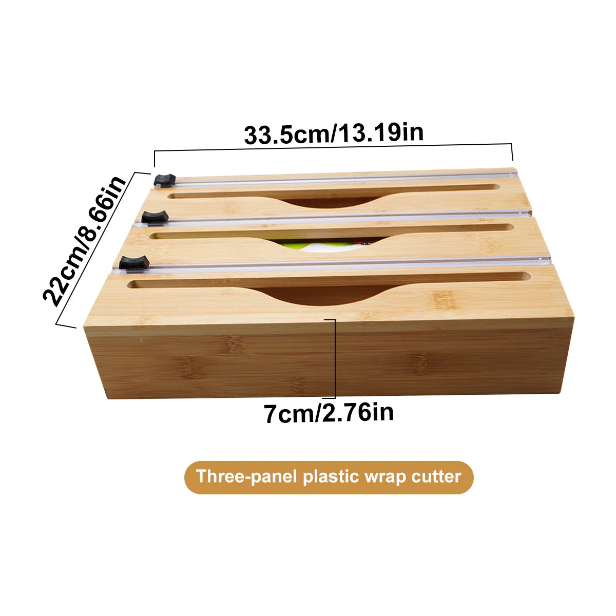 Bamboo Kitchen Wrap Dispenser