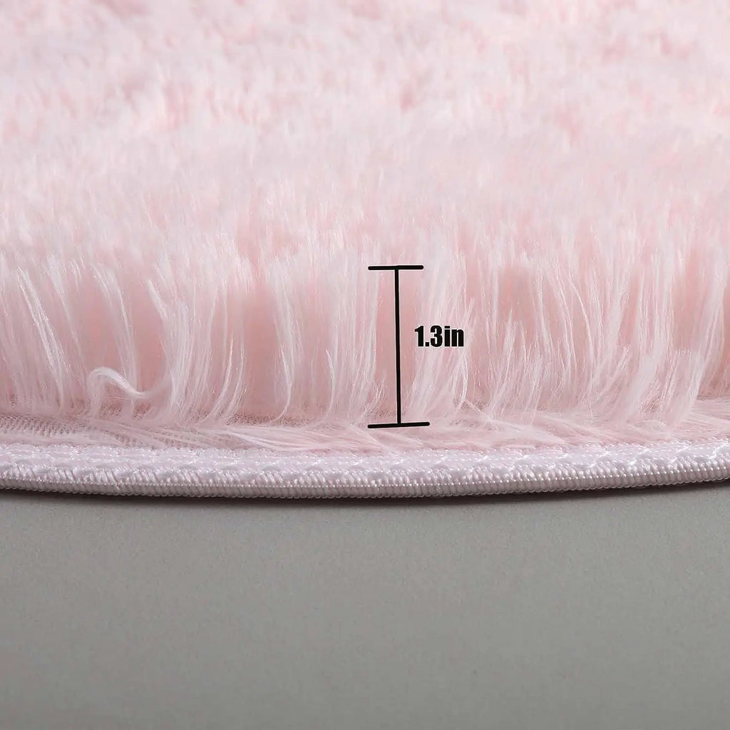 Fluffy Round Area Rug