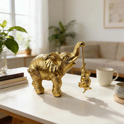 Golden Elephant Ornament