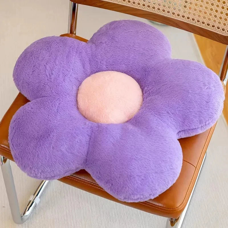 Soft Floral Shaped Plush Pillow