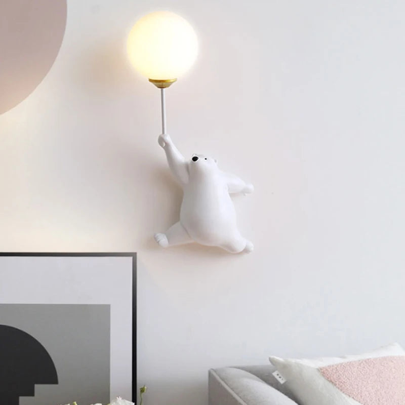 LED Teddy Bear Wall Lamp
