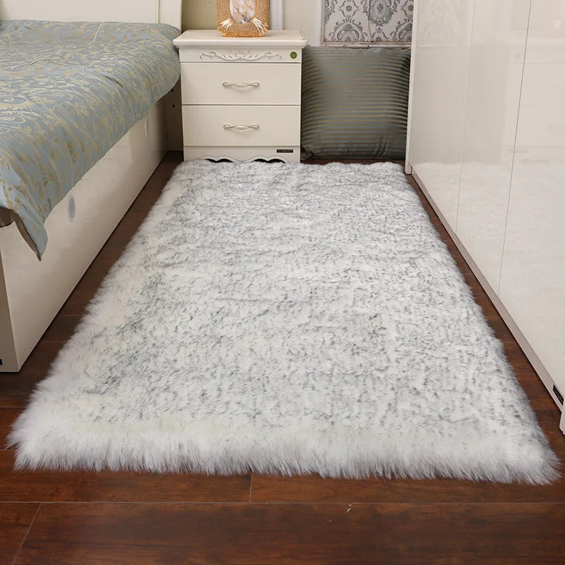 Luxu Fluffy Artificial Wool Rug