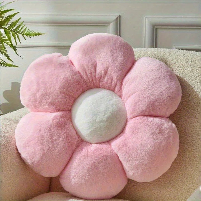 Soft Floral Shaped Plush Pillow