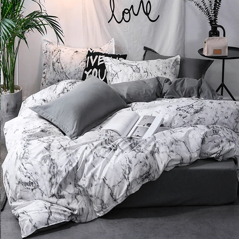 3-Piece Duvet Cover Set – Modern Comfort for Single, Double, Queen & King Beds