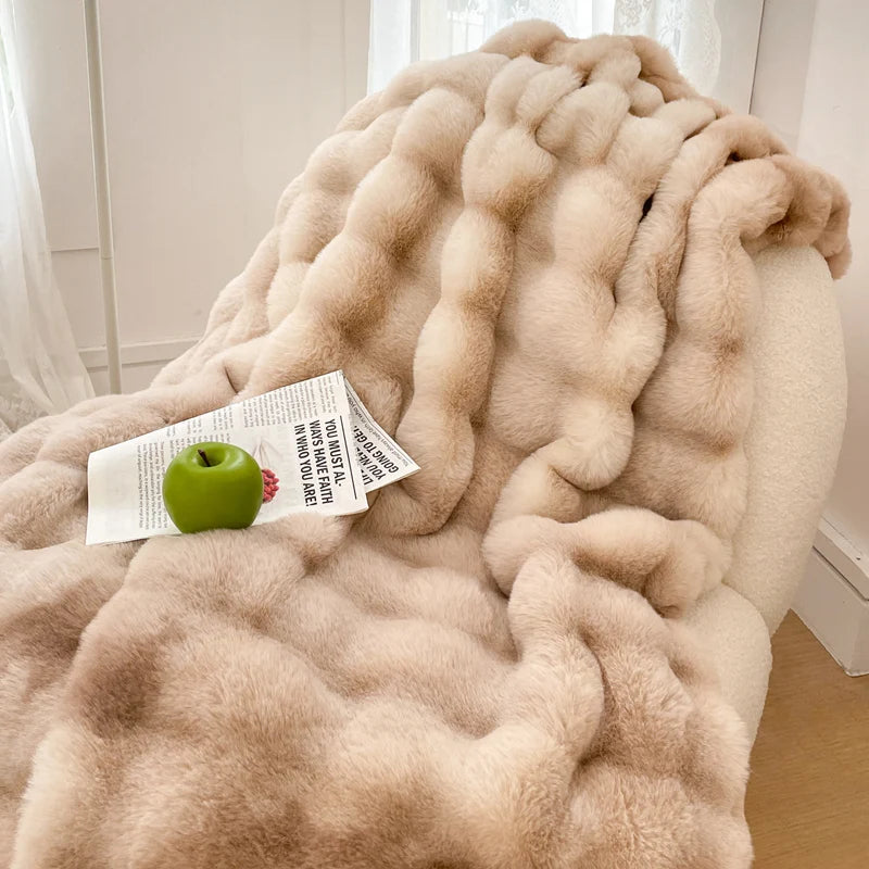 Faux Fur Throw Blanket