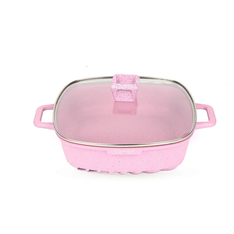 Premium Marble & Granite Non-Stick Cookware Set – Even Heating, Stylish Design