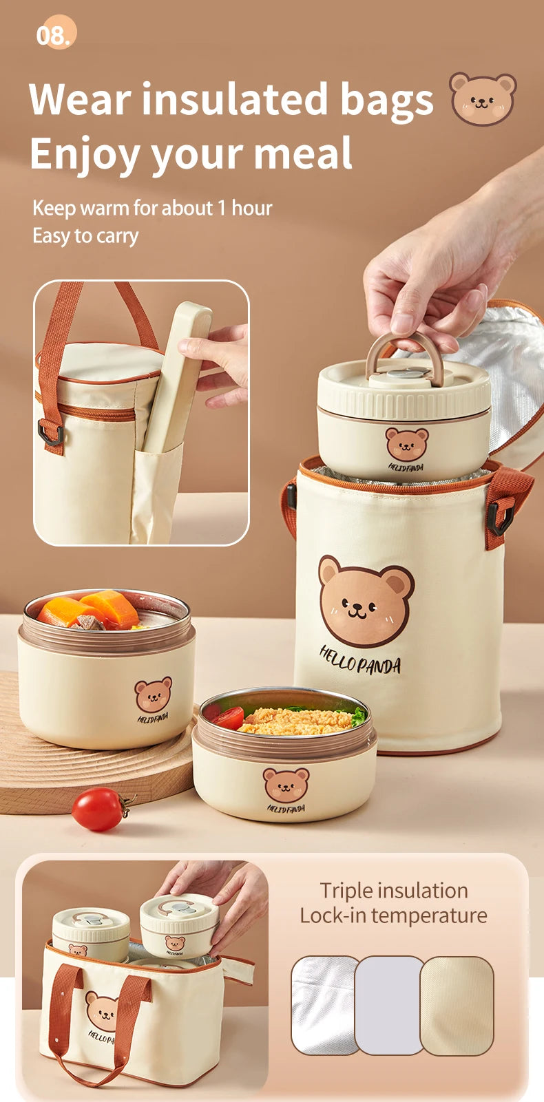 Thermal Stainless Steel Bento Lunch Box