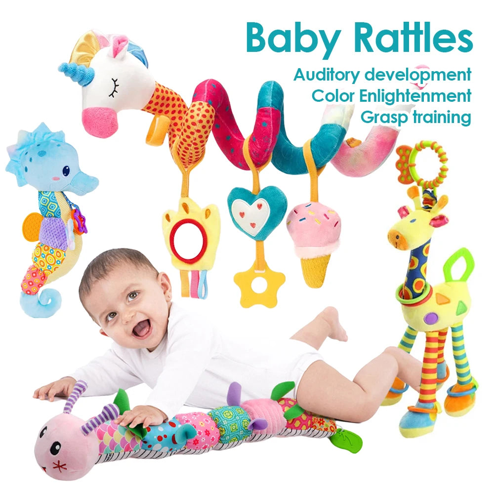 Soft Animal Rattle Toy