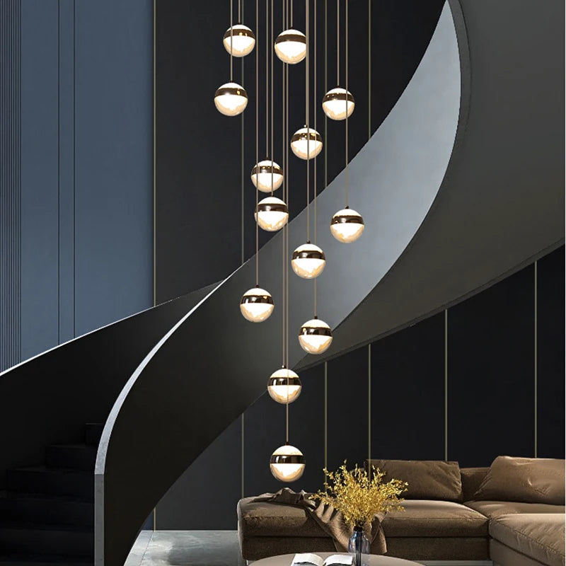 Modern Stair Pendant Chandelier – LED Ceiling Light