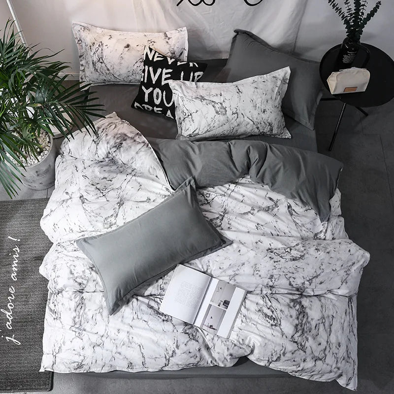 3-Piece Duvet Cover Set – Modern Comfort for Single, Double, Queen & King Beds