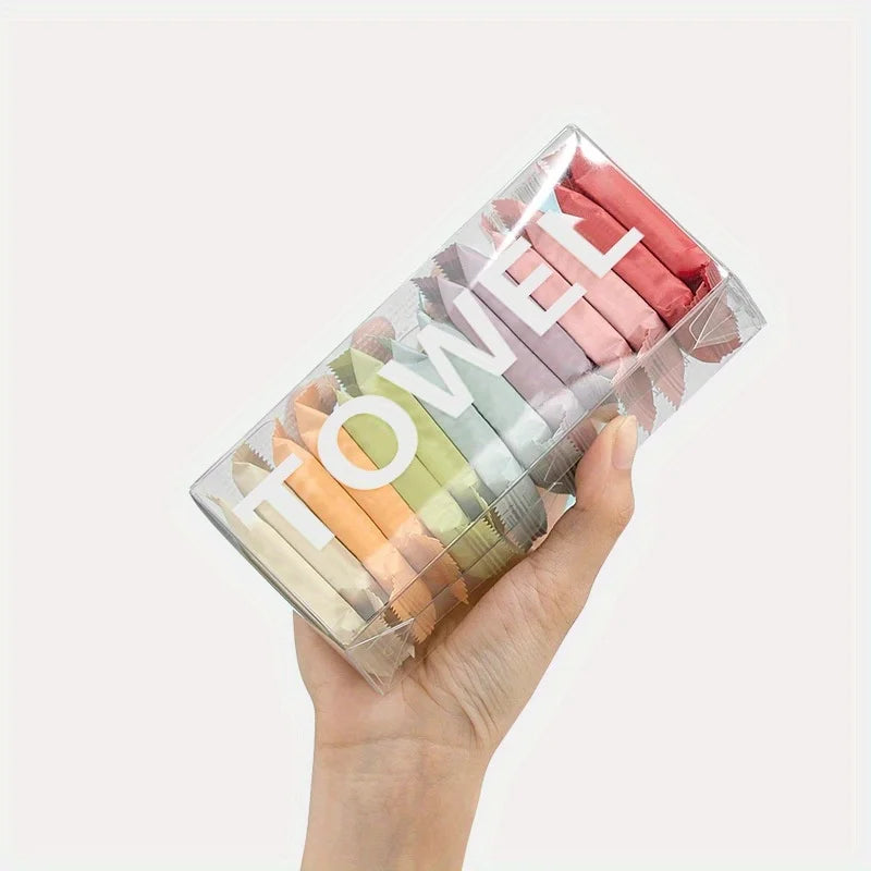 14pcs Disposable Compressed Face Towels – Portable & Travel-Friendly