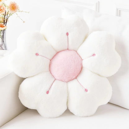 Plush Daisy Flower Cushion
