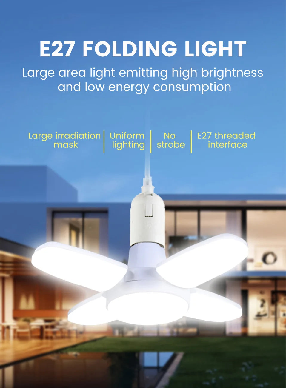 Fan Shape Foldable LED Bulb