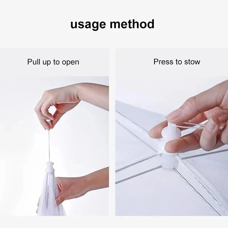 Foldable Mesh Food Cover – Insect-Proof Dish Protector