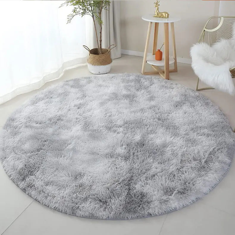 Fluffy Round Area Rug