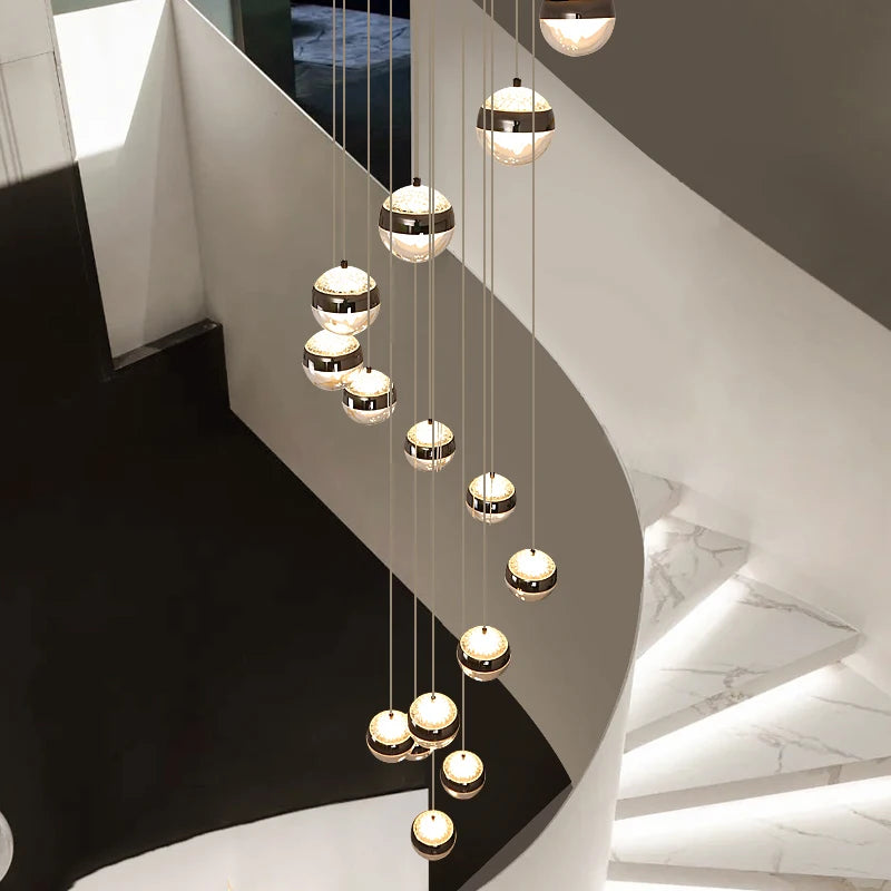 Modern Stair Pendant Chandelier – LED Ceiling Light