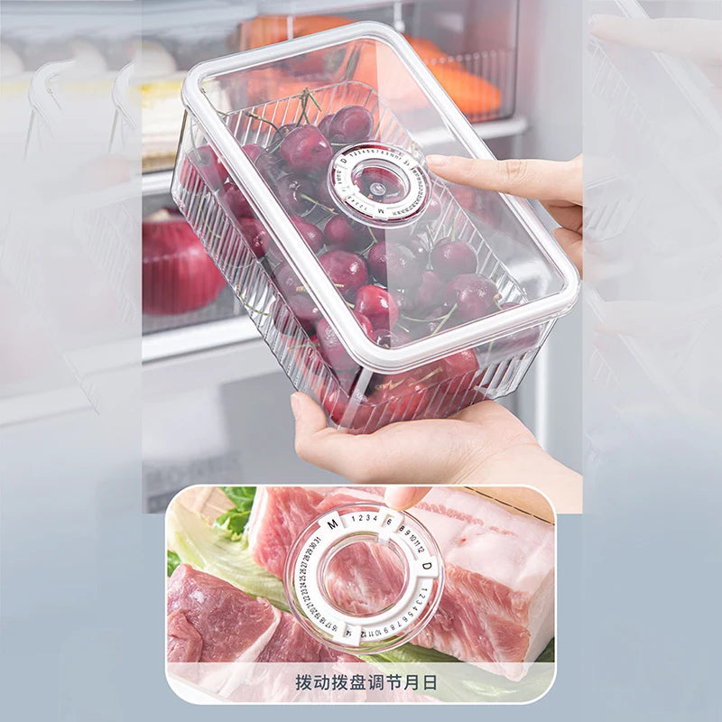 Transparent Fridge Organizer Box