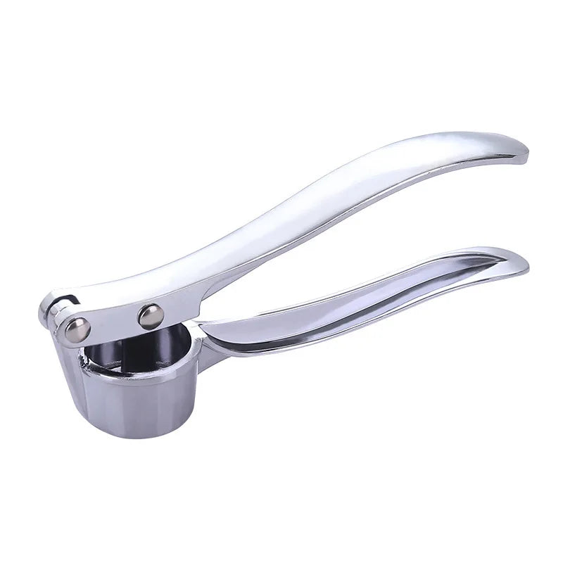 Stainless Steel Garlic Press – Manual Crusher & Mincer