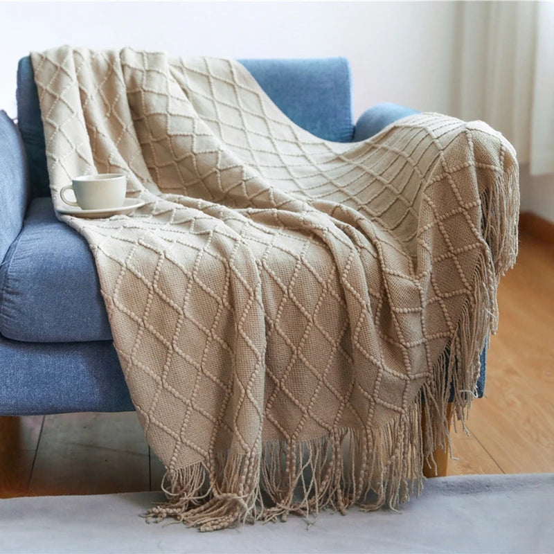 Knitted Throw Blanket