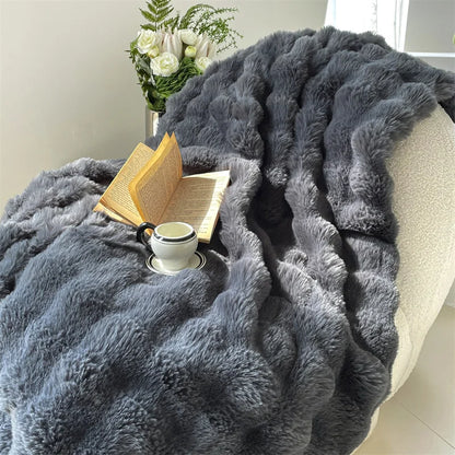 Faux Fur Throw Blanket