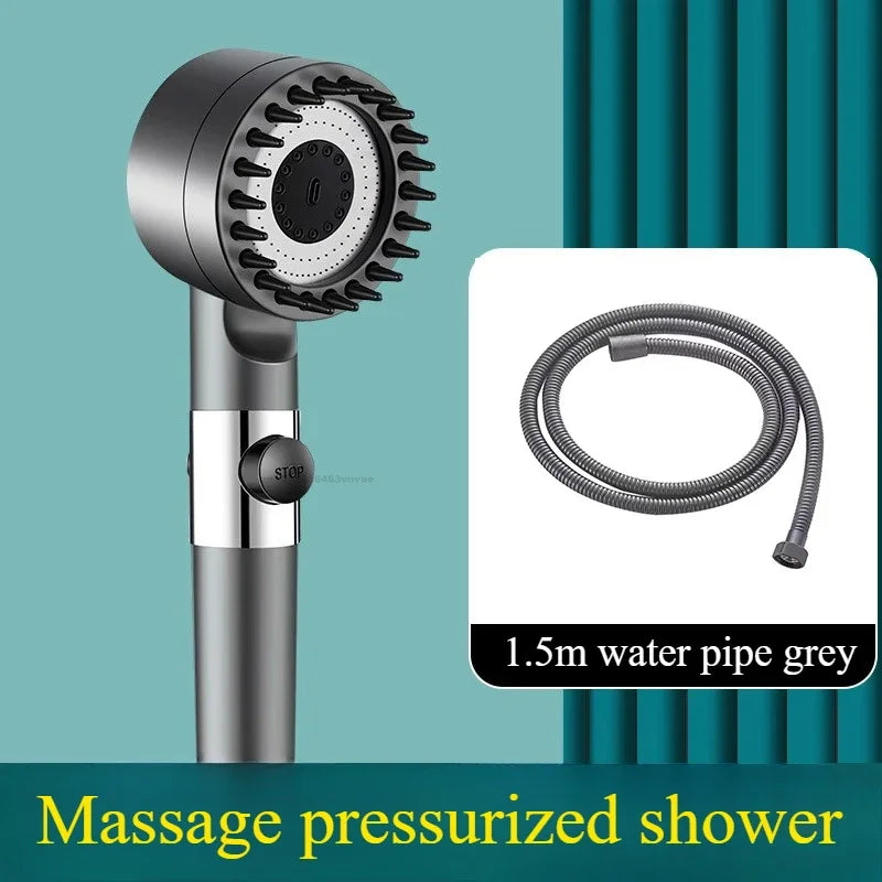 High-Pressure Filtered Shower Head – Water-Saving & Massage Spray