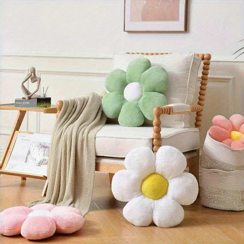 Soft Floral Shaped Plush Pillow
