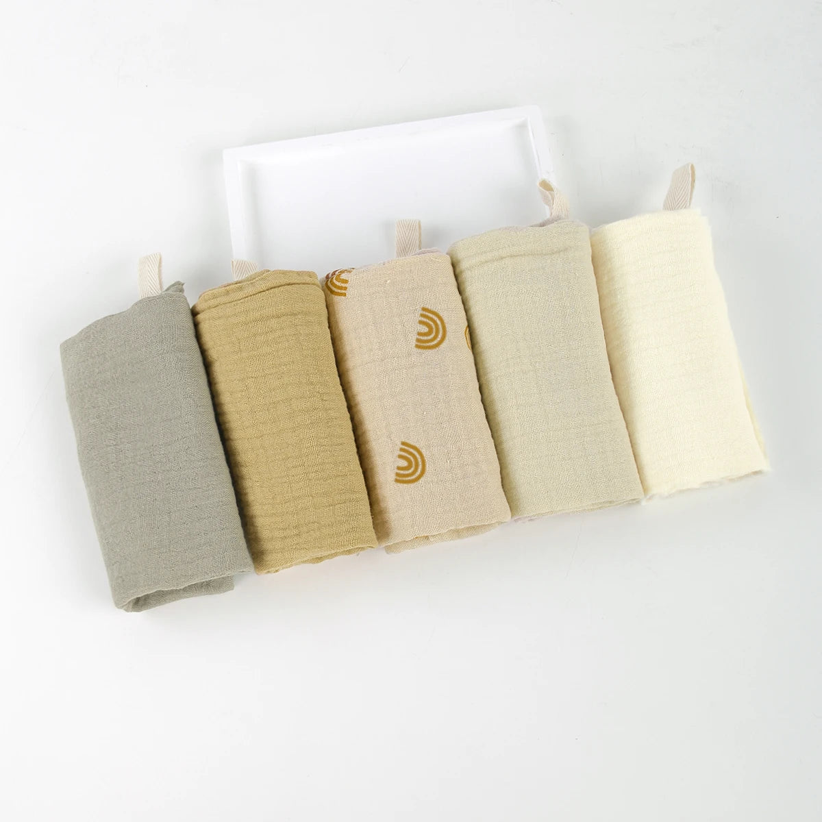 5PCS Cotton Baby Muslins