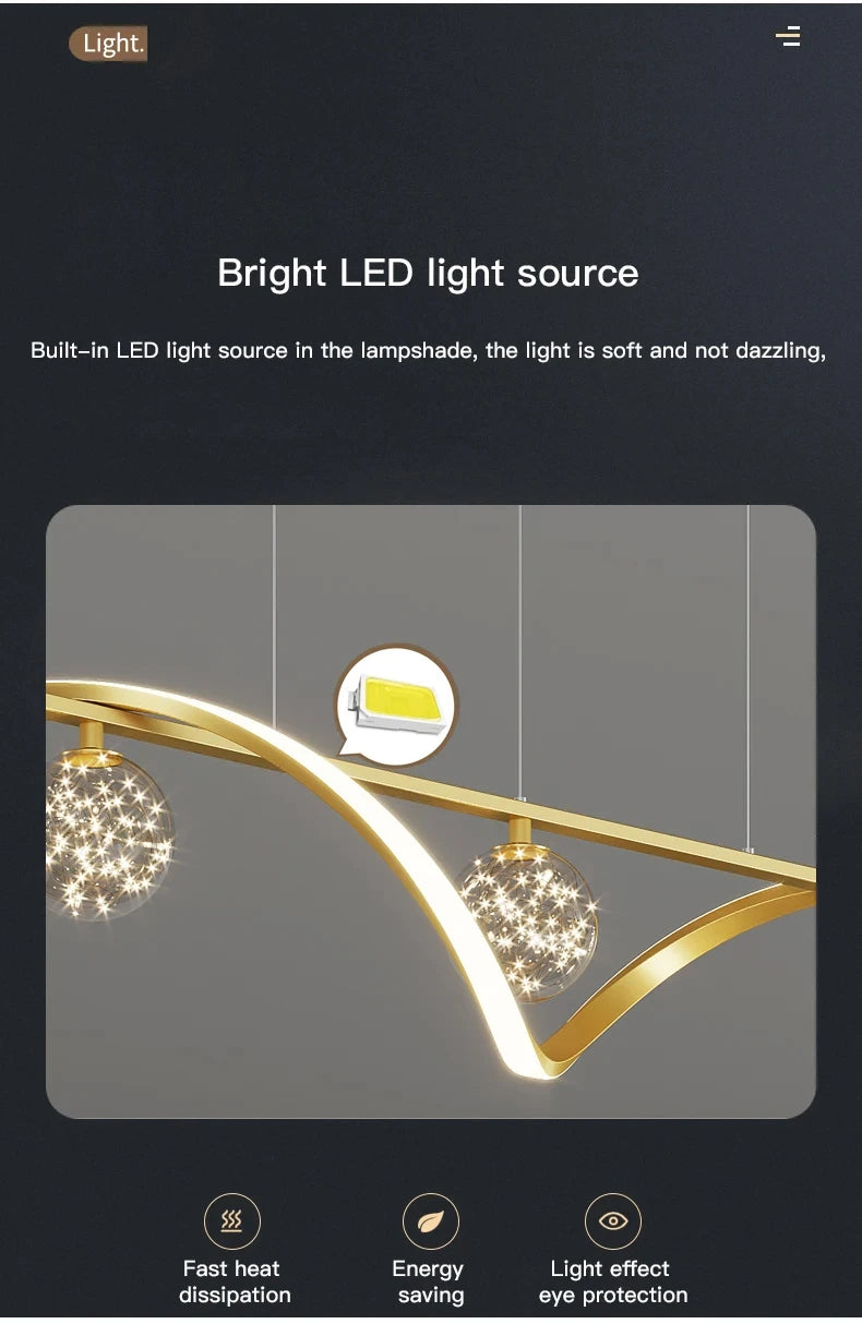 Modern Bubble LED Pendant Chandelier