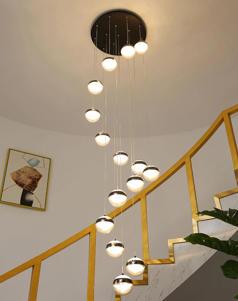 Modern Stair Pendant Chandelier – LED Ceiling Light