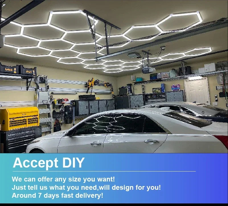 Honeycomb Showroom Hexagon LED lighting