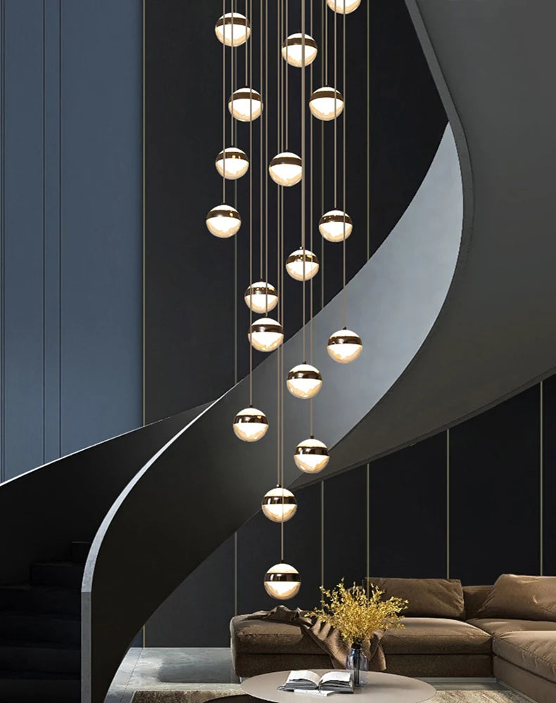 Modern Stair Pendant Chandelier – LED Ceiling Light