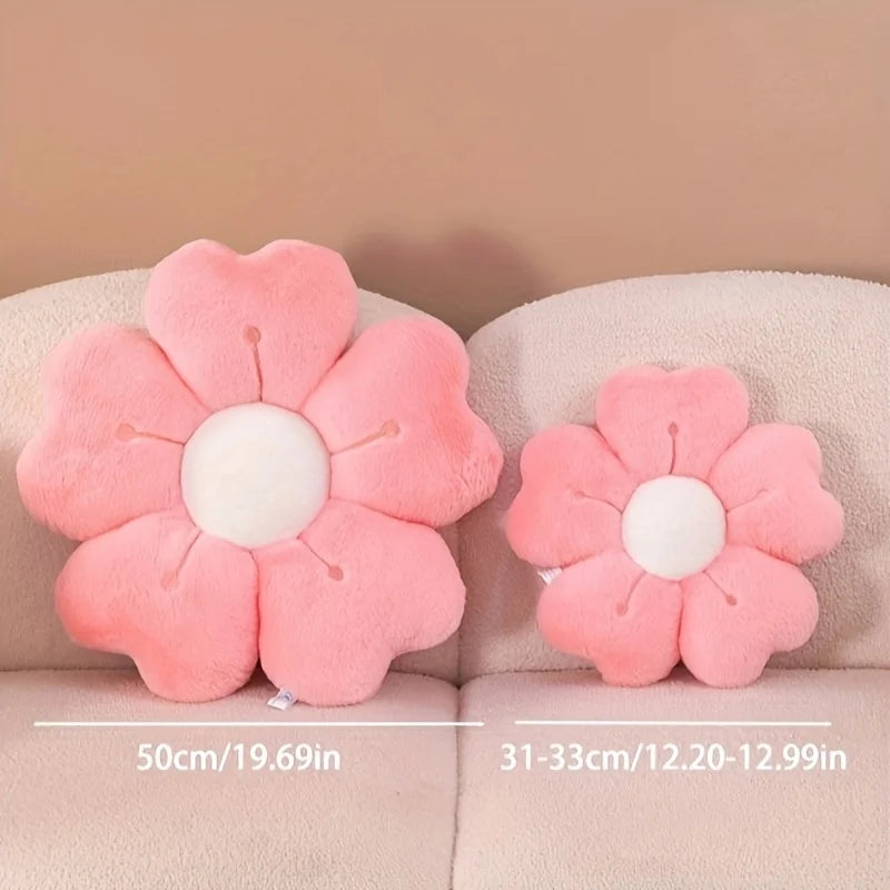 Plush Daisy Flower Cushion