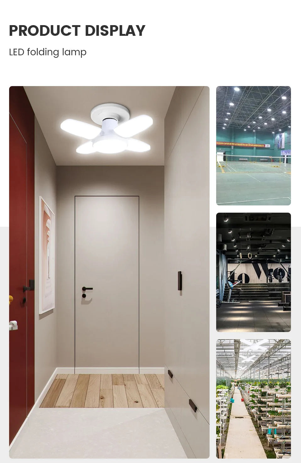 Fan Shape Foldable LED Bulb