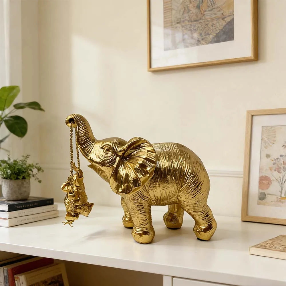 Golden Elephant Ornament