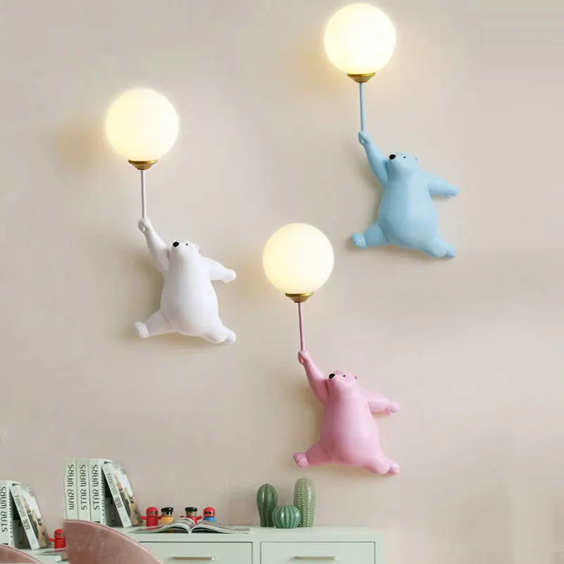 LED Teddy Bear Wall Lamp