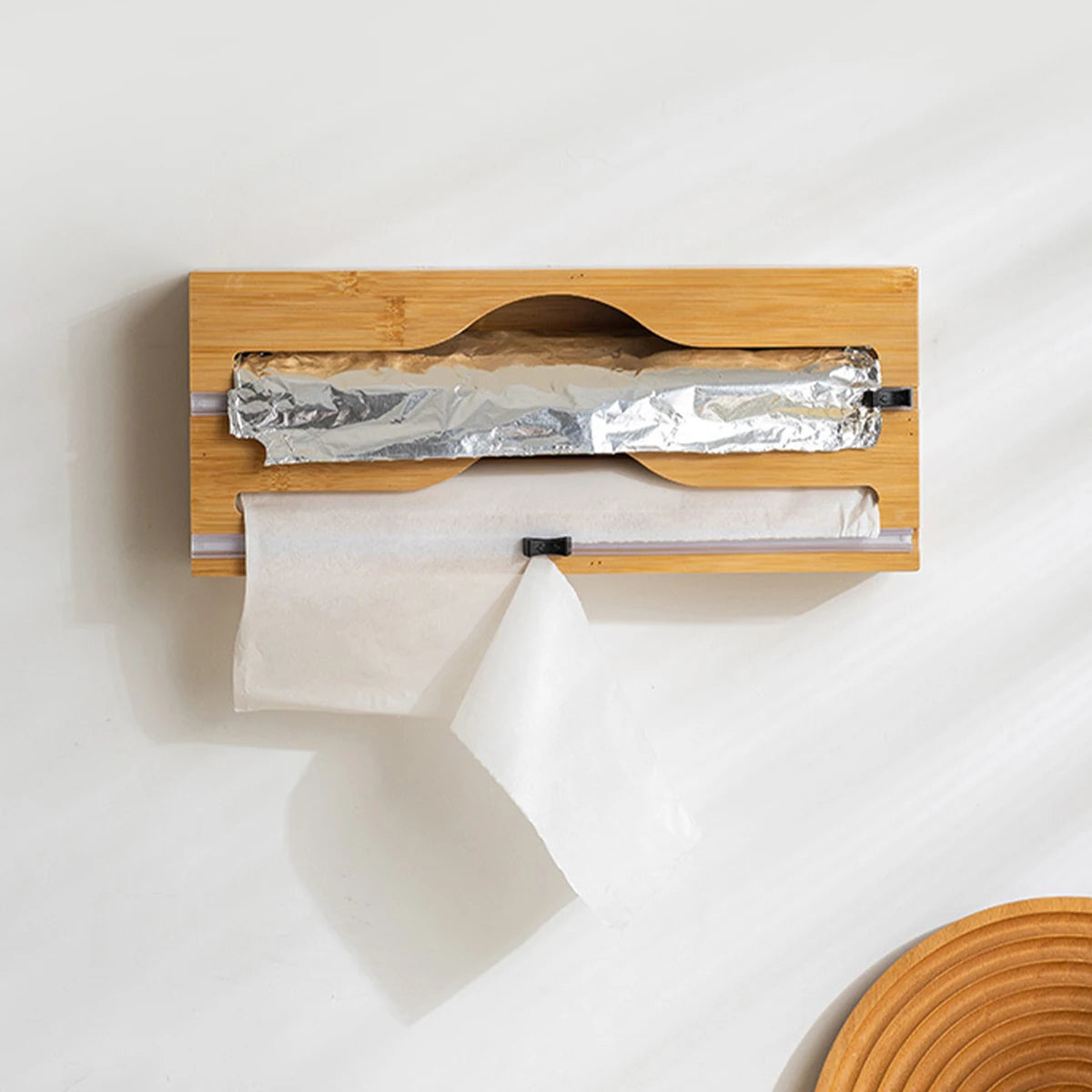 Bamboo Kitchen Wrap Dispenser