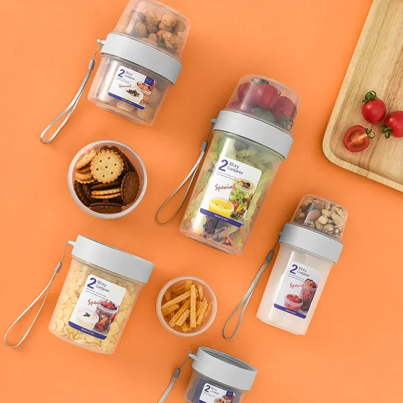 Portable Breakfast & Snack Cup Set