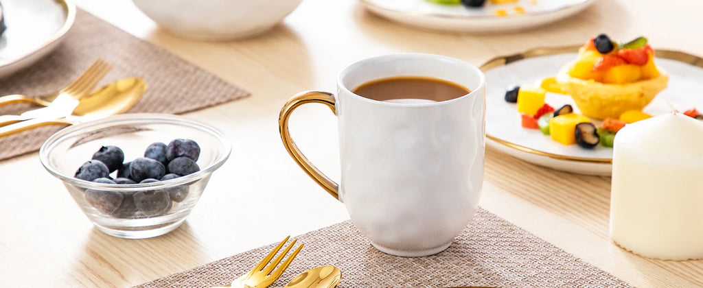 LOVECASA 16/32 Piece White Handmade Dinnerware Set