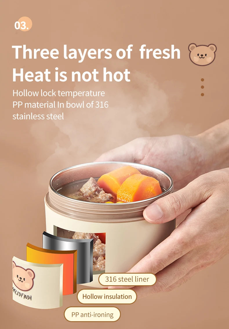 Thermal Stainless Steel Bento Lunch Box